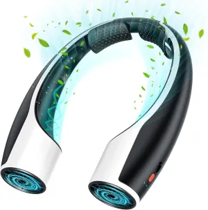 Rohent Portable Hands-Free Neck Fan - 4000mAh Battery, USB-C Rechargeable, Ultra-Quiet, 4 Adjustable Speeds – Perfect for Office, Outdoor, and Travel Use