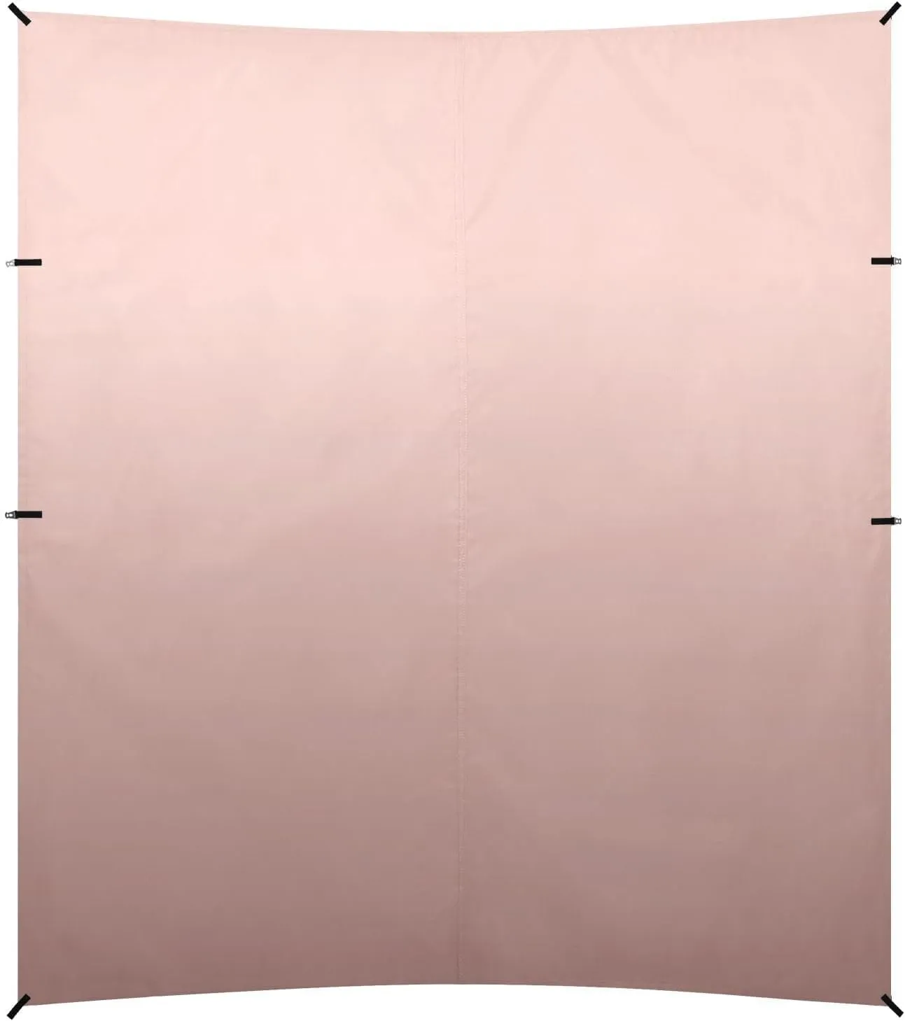 Rose Gold Gradient Foldable Beach Tent UPF50  Waterproof Portable Sun Shelter Includes Sand Shovel, Sandbags, Stability Poles for Backyard and Camping