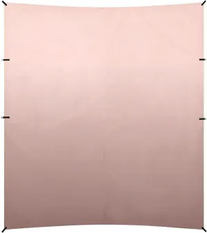 Rose Gold Gradient Foldable Beach Tent UPF50  Waterproof Portable Sun Shelter Includes Sand Shovel, Sandbags, Stability Poles for Backyard and Camping
