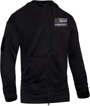 Rothco Conceal-Ops Thin Blue Line Zippered Hoodie