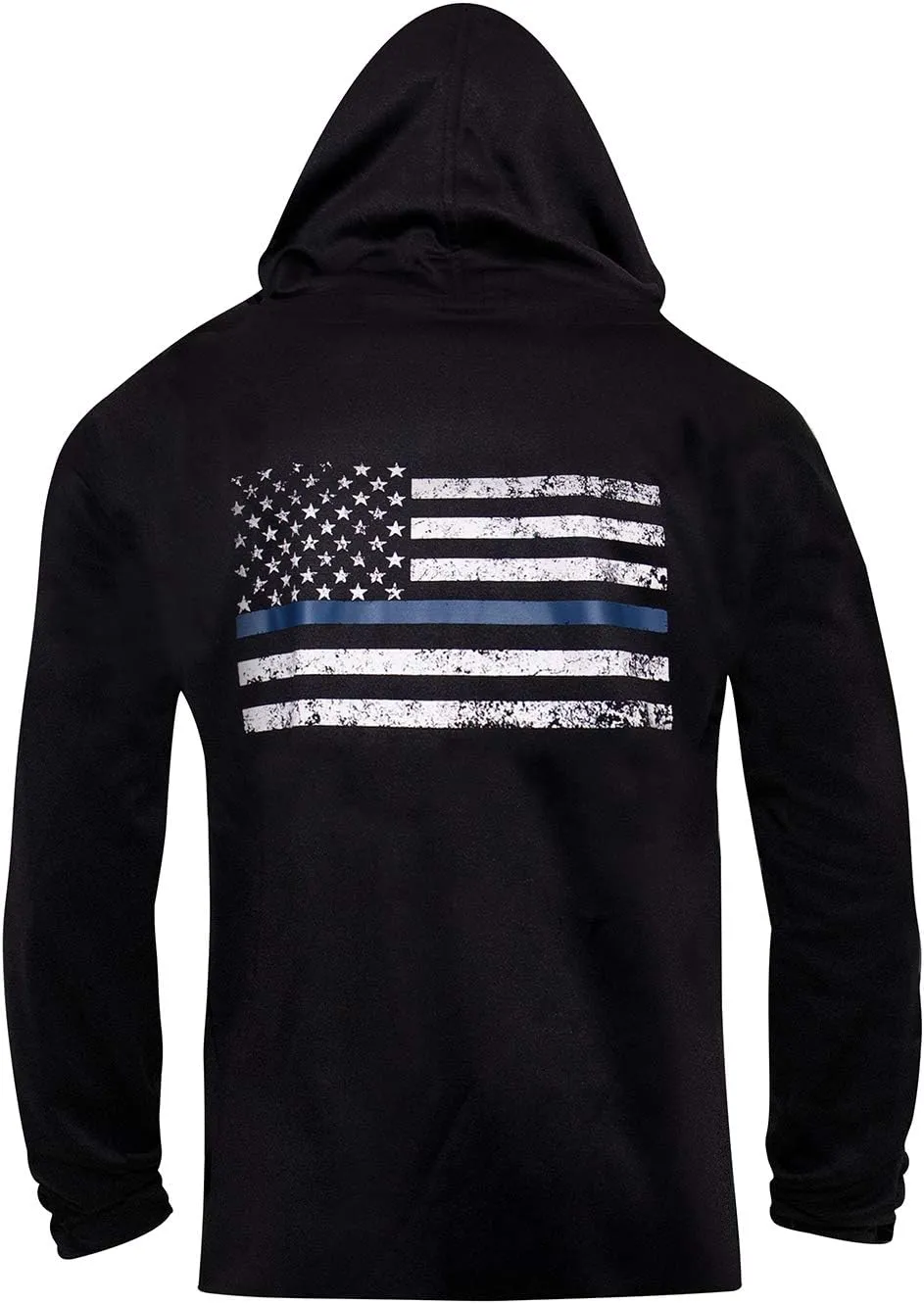 Rothco Conceal-Ops Thin Blue Line Zippered Hoodie