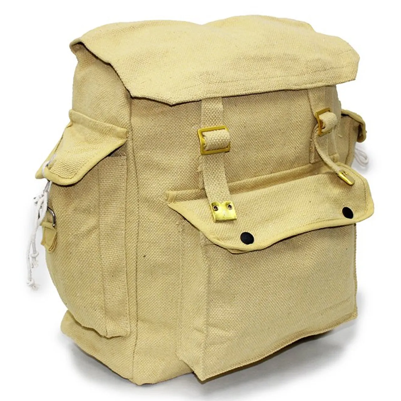 RSW3 Large Cotton Canvas Webbing Haversack Khaki