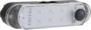 RV LED 4 1/2" Surface Mount Dome Light Battery Powered with Switch