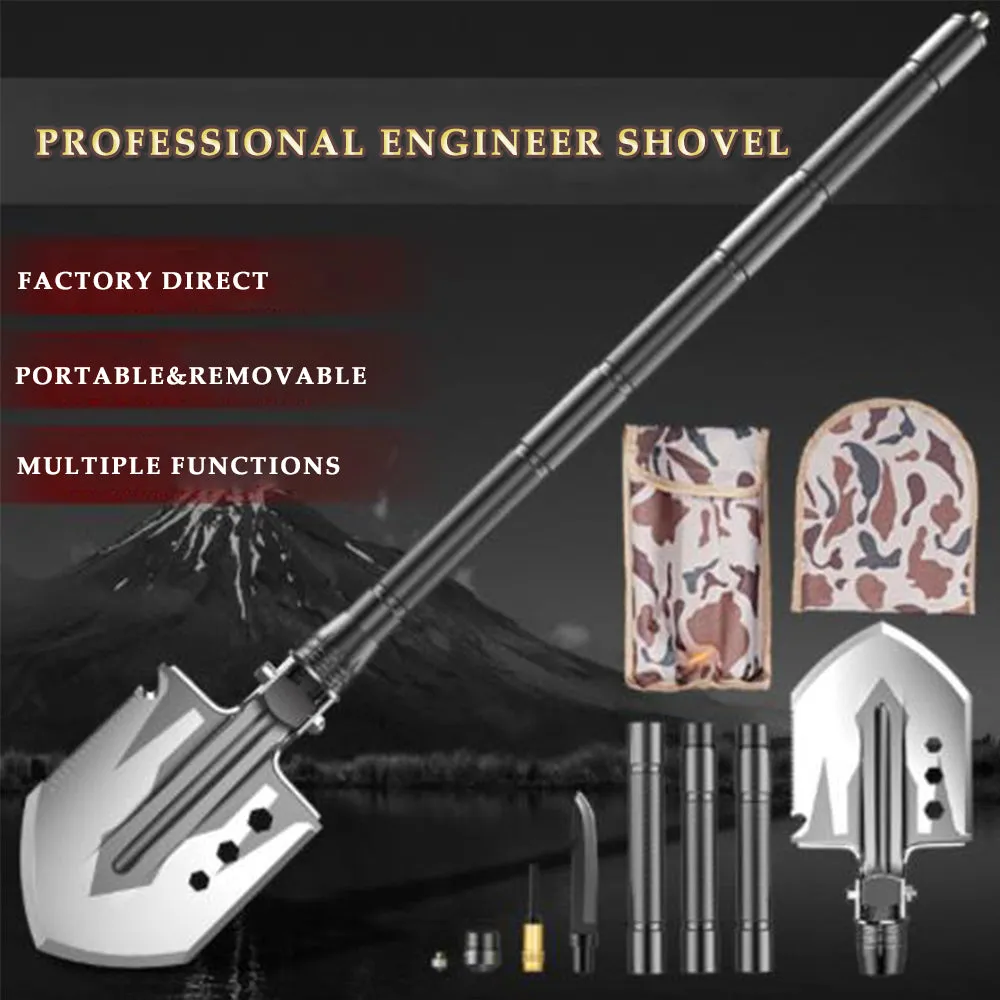 RYNX | Shovel Folding Outdoor Survival Tools Multifunction Hiking Military