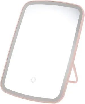 SAFIGLE LED Makeup Mirror with Color Lighting Rechargeable Desktop Vanity Mirror for Bathroom Countertops and Dressing Tables for Detailed Makeup Application