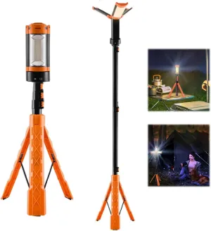 SakerPlus Upgraded Portable Camping Light with Stand,Camping Lights Rechargeable,2025 Upgraded Tent Lights for Camping, for Power Outages, Hiking, Fishing,1PCS