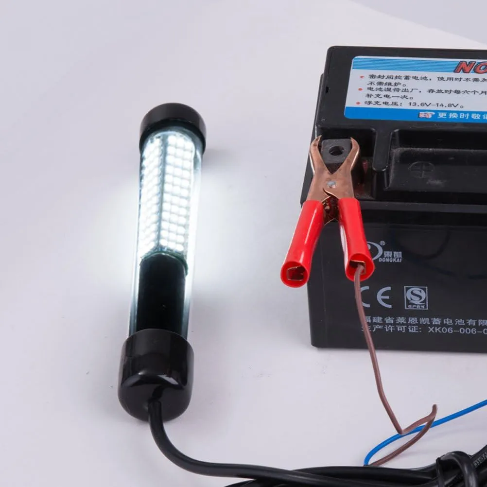 SAMDO IP68 12V LED Underwater Fishing Light 1080 Lumens Fish Attracting Light, Night Fishing Light 10.8W