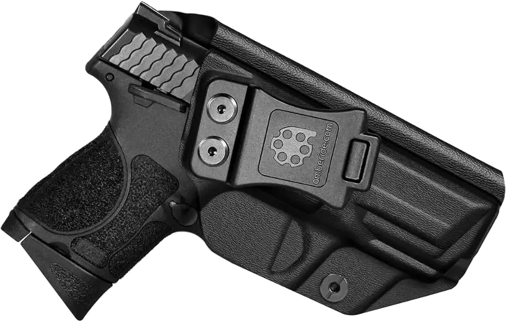 S&W M&P 2.0 Holster IWB Kydex Holster Fit: Smith & Wesson M&P M2.0 3.5/3.6 inch 9mm/.40 Compact/Subcompact Pistol – Inside Waistband Concealed Carry – Adj. Cant & 'Posi-Click' Retention - No Jitter