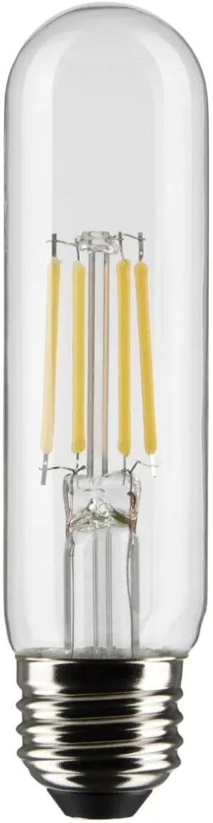 Satco 5.5-Watt LED E26 Light Bulbs, 3000K, 15000 Hour Rating, Dimmable, 6 Pack