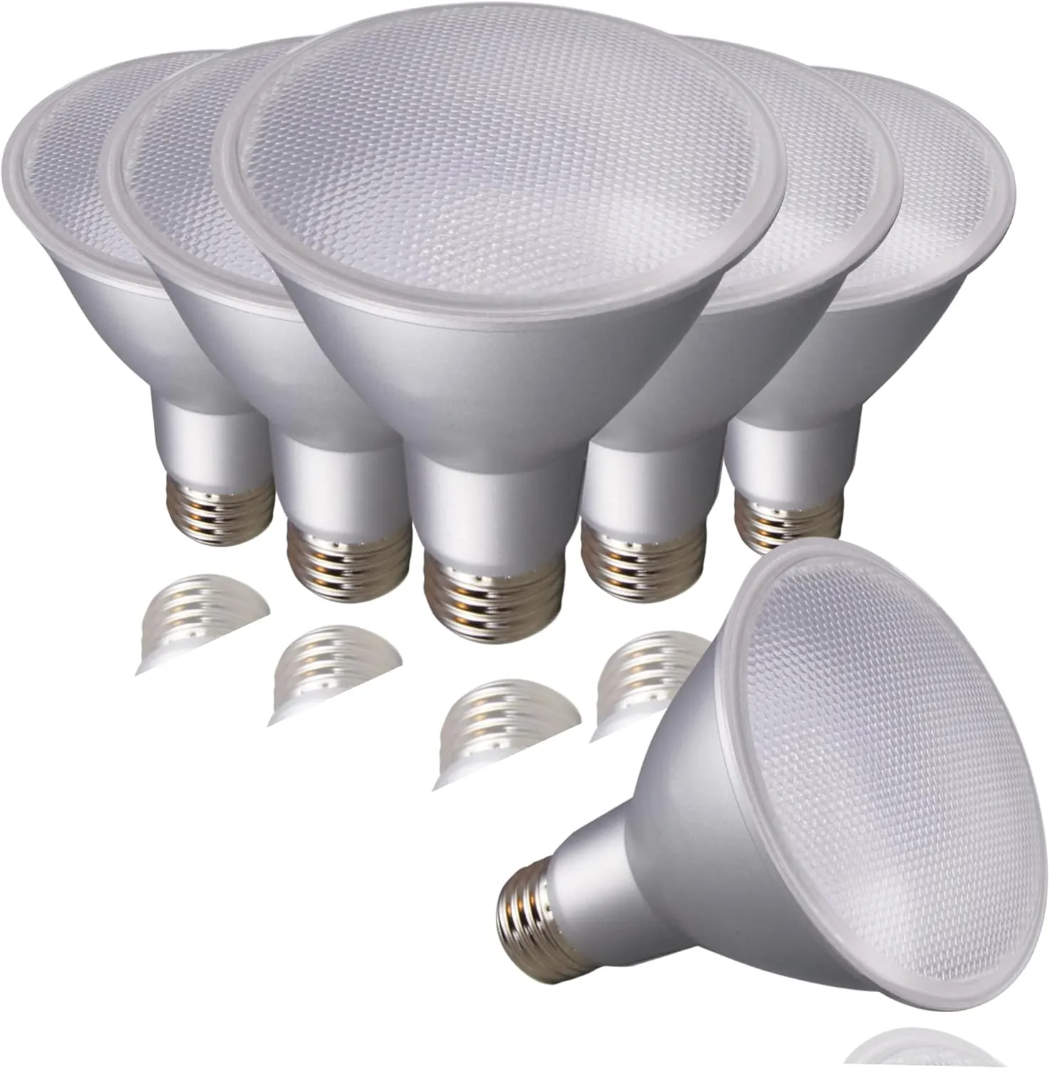 Satco S29448 5 Watt PAR38 LED Light Bulb; 4000K (6 LED Light Bulbs)