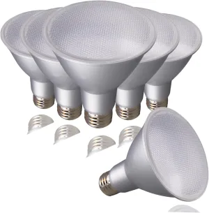 Satco S29448 5 Watt PAR38 LED Light Bulb; 4000K (6 LED Light Bulbs)