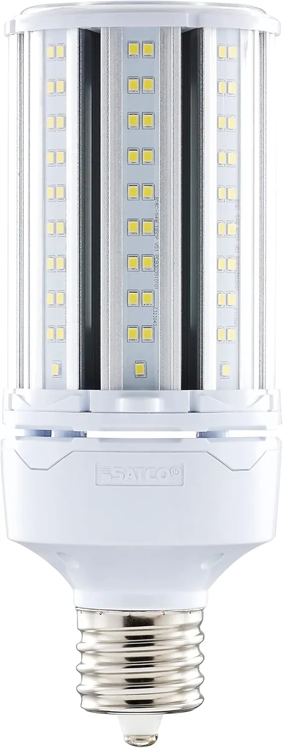 Satco S49394 Hi-Pro High Lumen LED Corncob Light Bulb, HID Replacement, 54 Watts, White