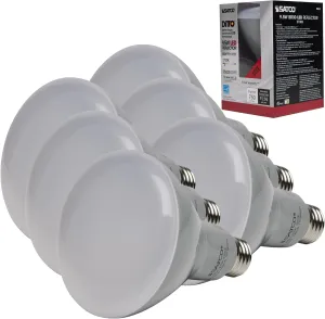 Satco S9620-9.5 Watt BR30 LED Bulb - (6 LED Light Bulbs)