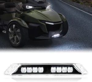 SAUTVS LED Auxiliary Light Kit for Can-Am Spyder RT, Front LED Extras Auxiliary Driving Daytime Running Light DRL for Can Am Spyder RT 2020-2025 Accessories (1PC, Replace #219400991)