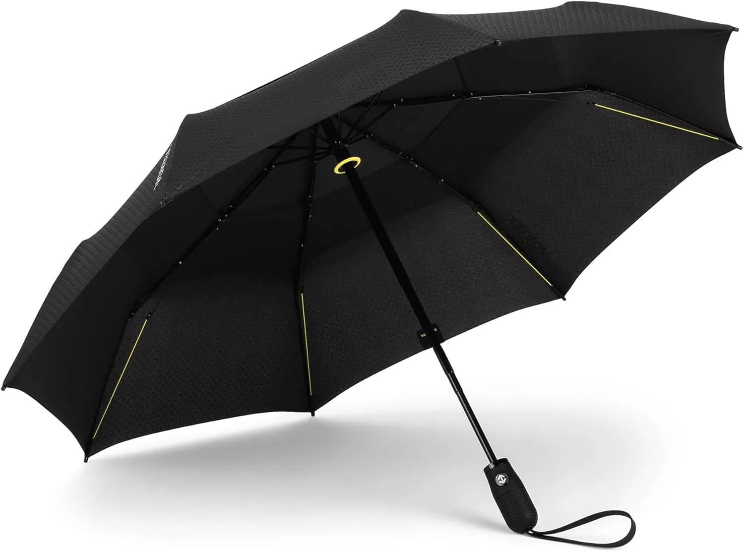 ShedRain Vortex Compact Umbrella, Folds to 11", 43" Arc, One-Hand Operation, Windproof up to 75 mph