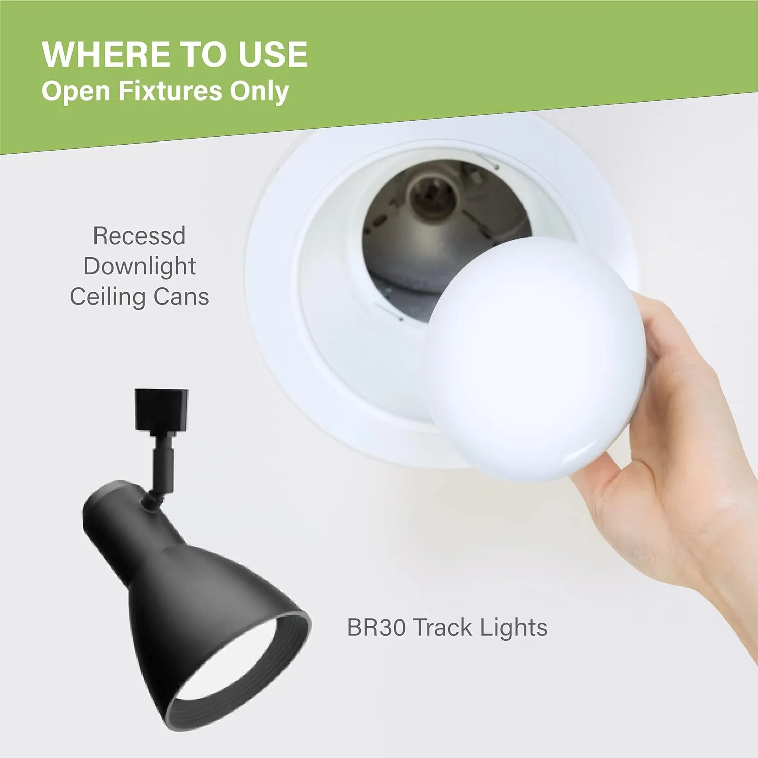 Sigalux LED Flood Lights Indoor, BR30 LED Bulb 65W Equivalent, Dimmable Recessed Light Bulbs 5000K Daylight Can Light Bulbs 650LM, E26 Base Bulged Light Bulbs UL Listed, Pack of 6