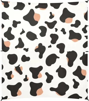 Simple Cow Print Pattern Beach Tent & Canopy UPF50 Waterproof Large Sun Shelter with Sand Pockets for Family Travel