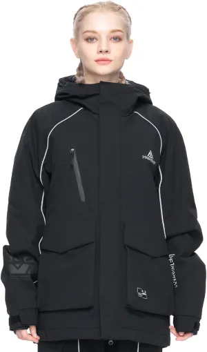Ski Jacket Snowboard Coat Snow Winter Waterproof Insulated Windproof Baggy Warm Hooded Jacket for Men Women
