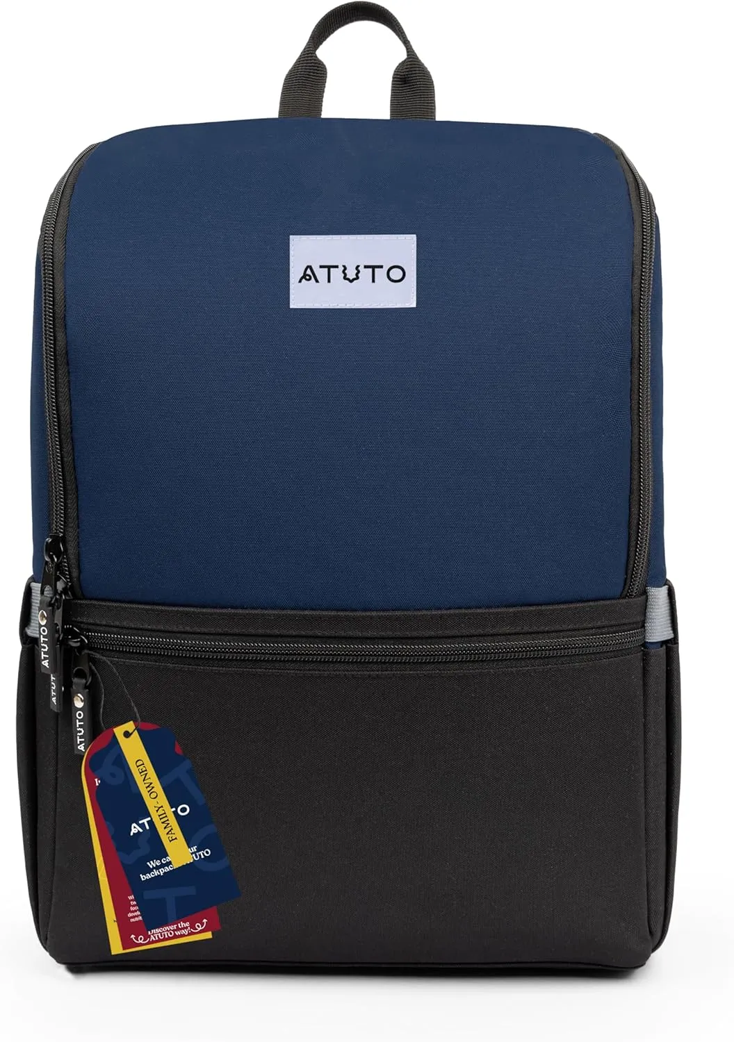 Slim Laptop Backpack for Men with 16 inch Laptop Compartment - Business Work Backpack for Men with Luggage Strap and Trolley Sleeve - Airflow Back, Fully Padded (Blue)