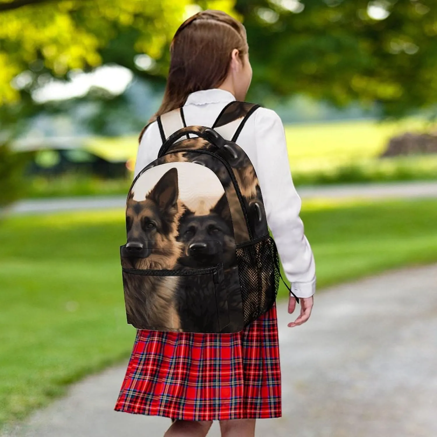 Small Backpacks Personalized Animal German Shepherd Printing Travel Bag Lightweight Travel Backpack For Women Men