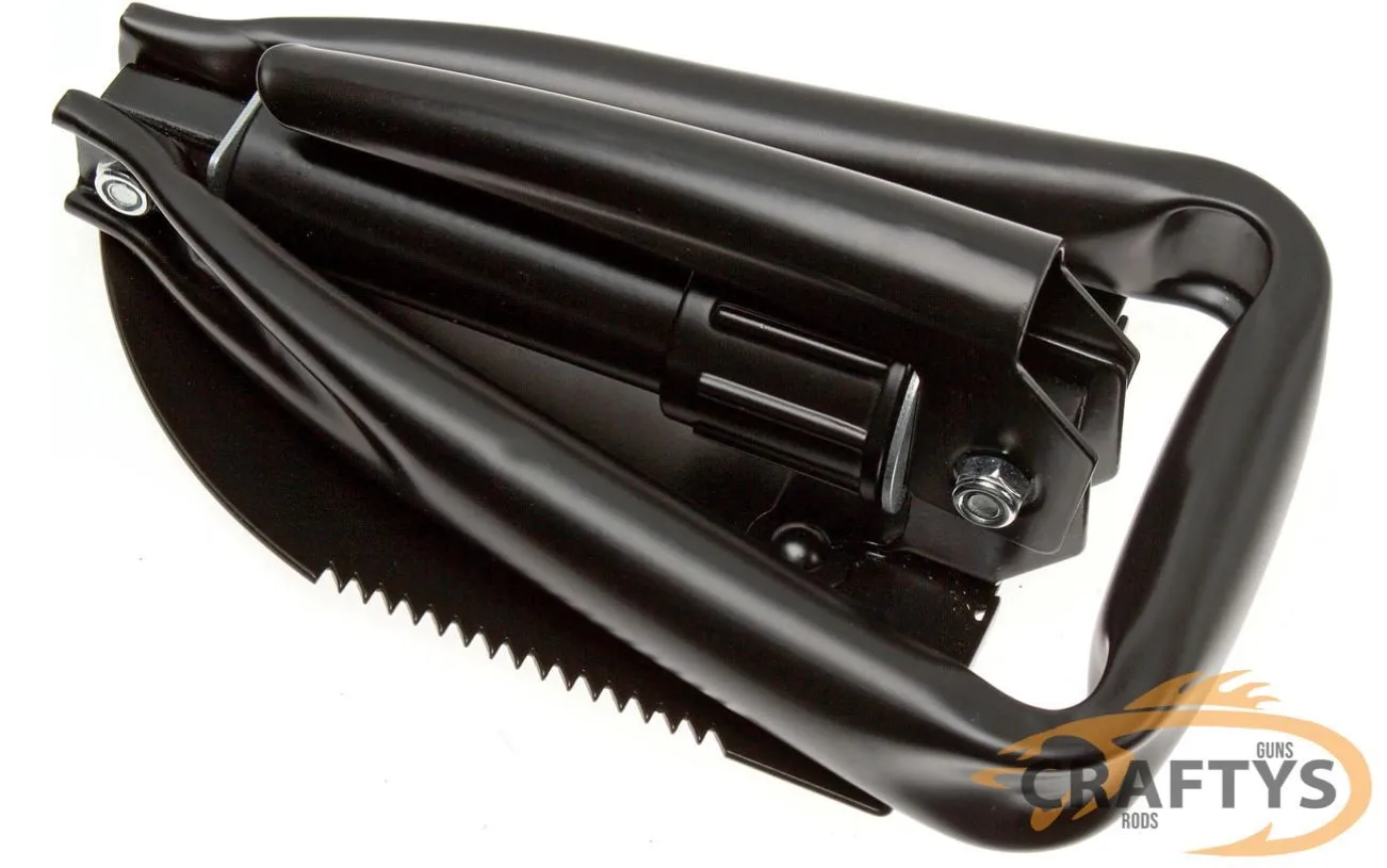 SOG Tactical Trifold Foldable Camping / Hunting Shovel With Carry, Storage Pouch