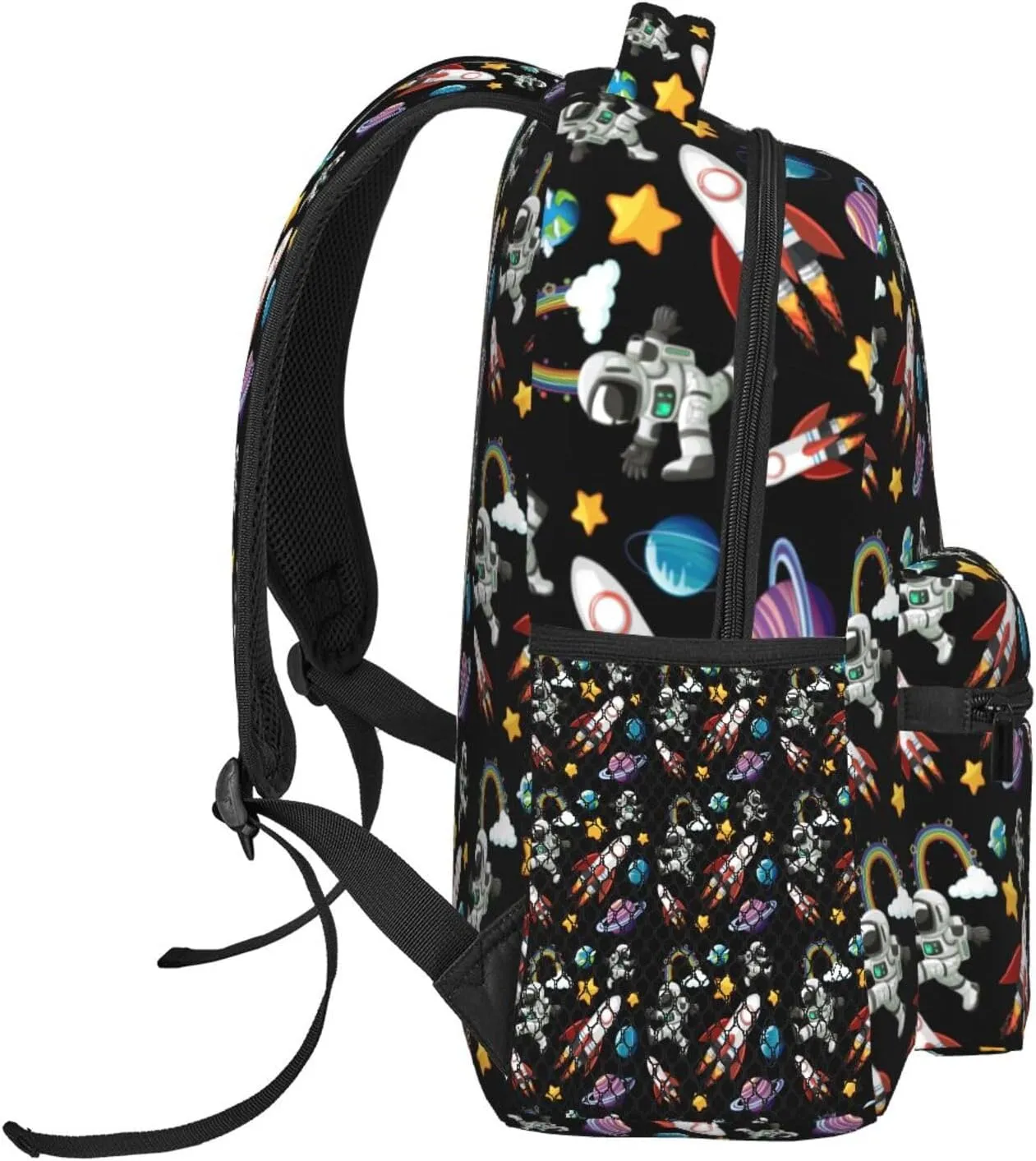 Space Astronaut Adventure Backpack Lightweight Laptop Backpack Casual Daypack Travel Double Shoulder Bag For Women Men