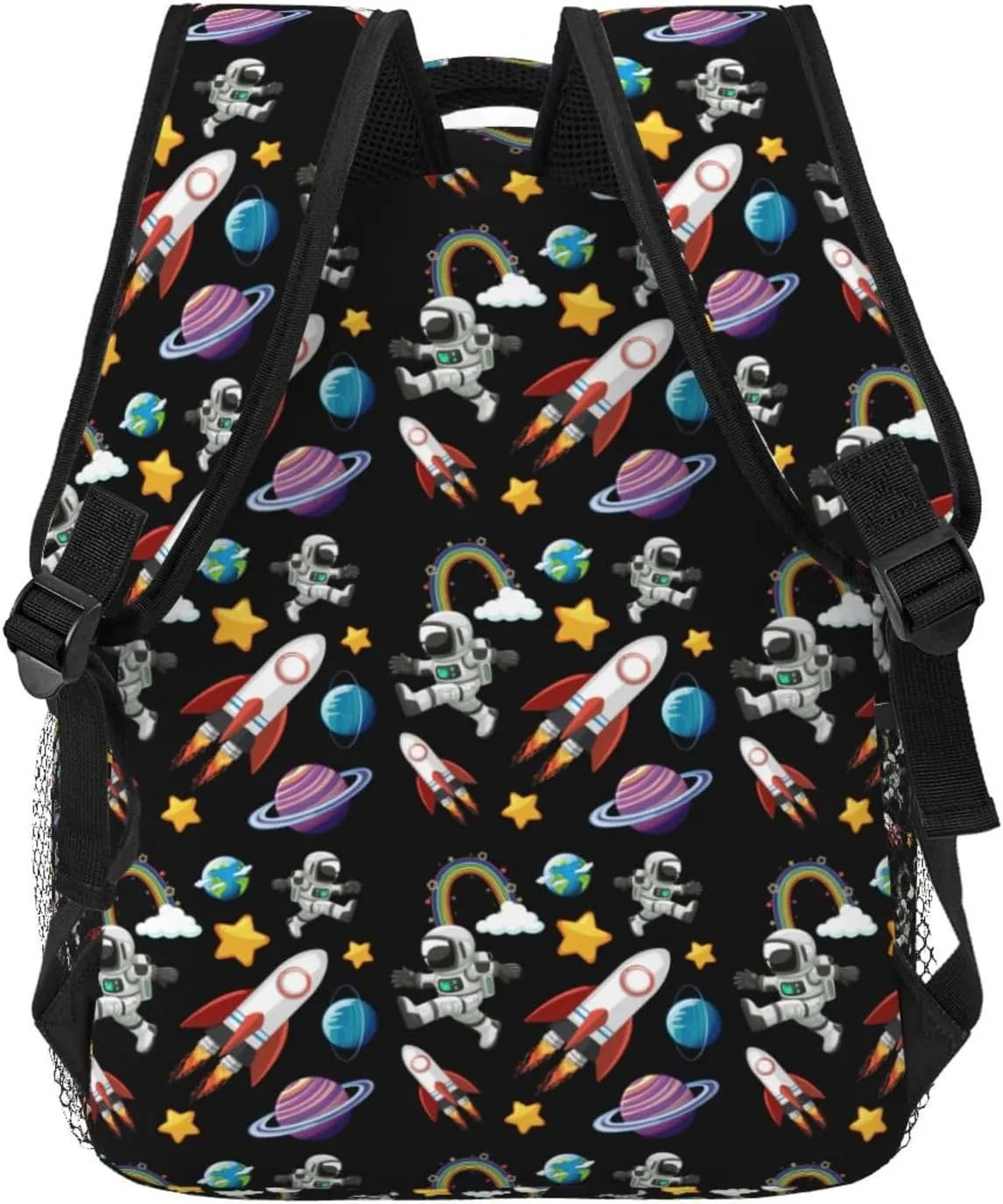 Space Astronaut Adventure Backpack Lightweight Laptop Backpack Casual Daypack Travel Double Shoulder Bag For Women Men