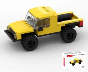 Speed Champions Building Blocks, Collectible Model Cars Kits for Adults and Children, Famous Classic Yellow Pickup Truck Blocks, Vehicle DIY Building Toys(85PCS)