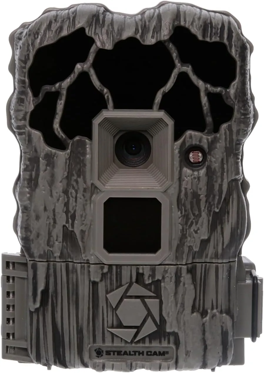 Stealth Cam QS20NG Combo Pack - 20MP Photo & 720P Video at 30FPS 0.8 Sec Trigger Speed 80Ft Detection IR Range Hunting No Glo Trail Camera, 8 AA Batteries & 16GB SD Card
