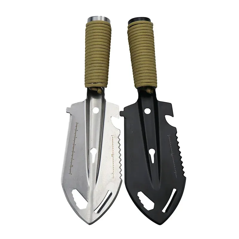 Steel Gardening Shovel With Wrench Outdoor Multifunction Army Shovel Military Survival Spade Camping Garden Digging Tools