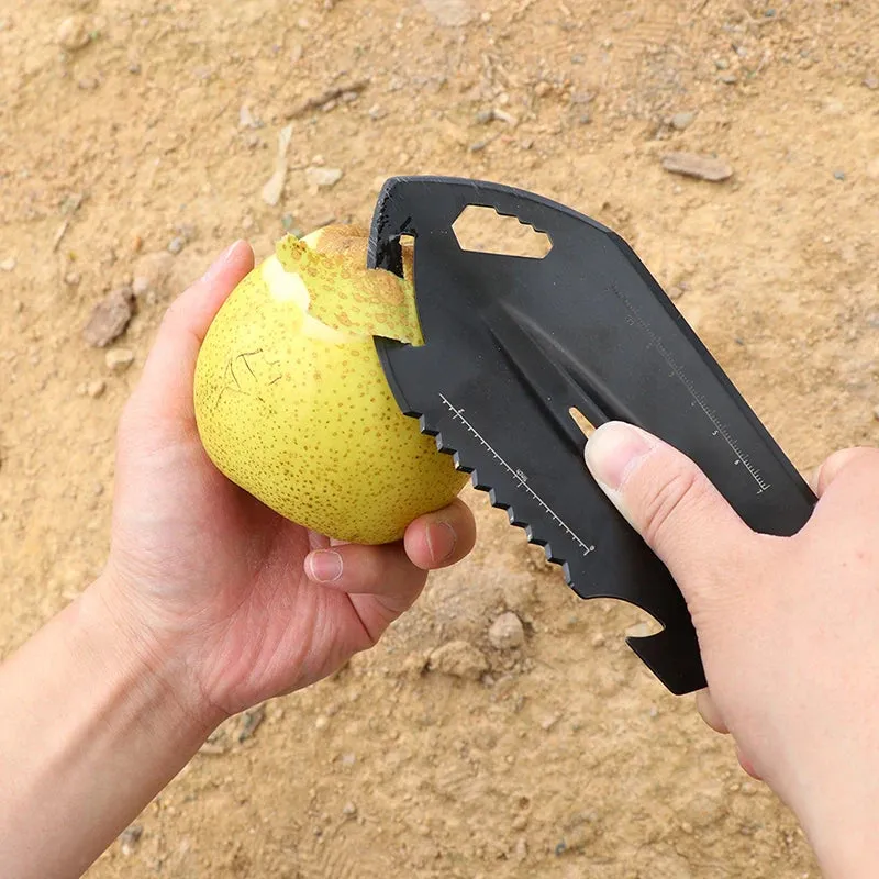 Steel Gardening Shovel With Wrench Outdoor Multifunction Army Shovel Military Survival Spade Camping Garden Digging Tools