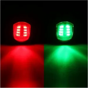 Stern Light Boat Anchor Light 2Pcs/Set 12V Universal 8LED Navigation Light Signal Warning Lamp Side Light Signal Lamp for Marine Boat Yacht Truck Trailer Van Industry Leading Optical Design