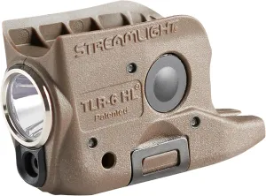 Streamlight 69351 TLR-6 HL G 300-Lumen Rechargeable Tactical Weapon Light with Integrated Green Aiming Laser Designed Exclusively and Solely for Glock 42/43 & 43X/48 Non-Railed, Flat Earth Brown