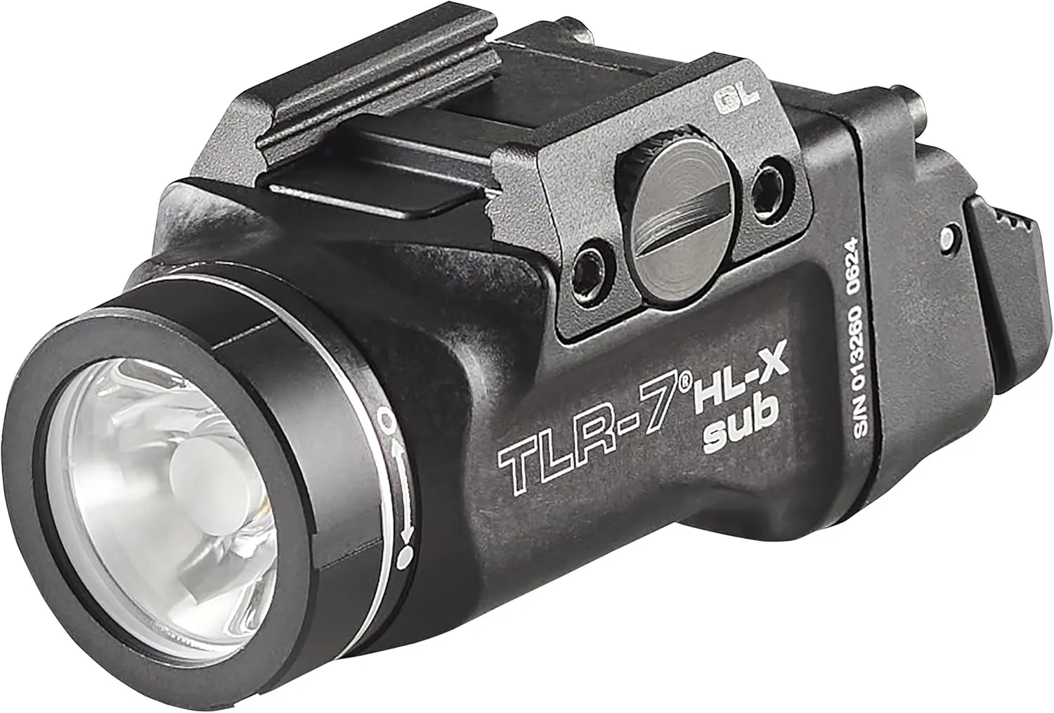 Streamlight 69503 TLR-7 HL-X sub USB 1000-Lumen Rechargeable Rail-Mounted Weapon Light Designed Exclusively for Glock 43X/48 MOS, 43X/48 Rail, Includes Mounting Kit with Keys, Black