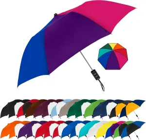 STROMBERGBRAND UMBRELLAS The Spectrum Popular Style 42" Automatic Open Compact Travel Umbrella for Rain, Wind & Sun, Sturdy Lightweight Small Portable Stick Umbrella for Men and Women