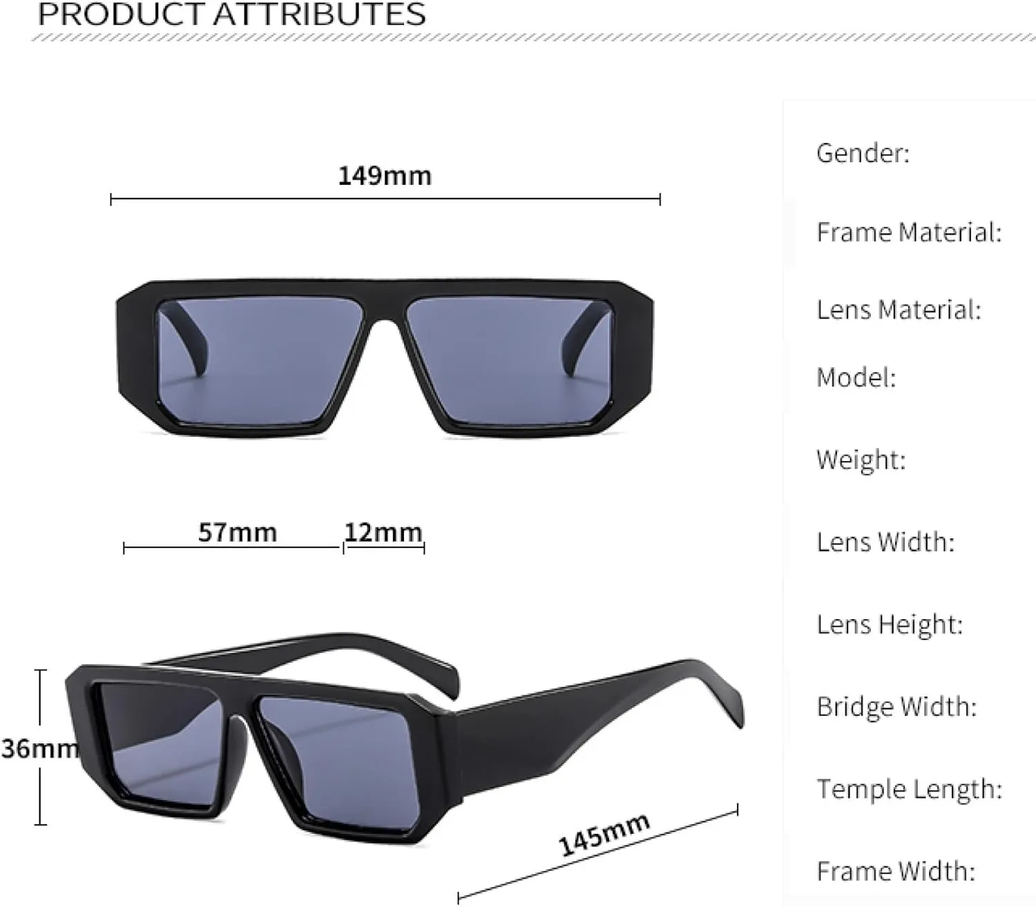 Sunglasses Women Quality Retro Sunglassesrectangular Glasses Fashionable Trend Punk Style Goggles