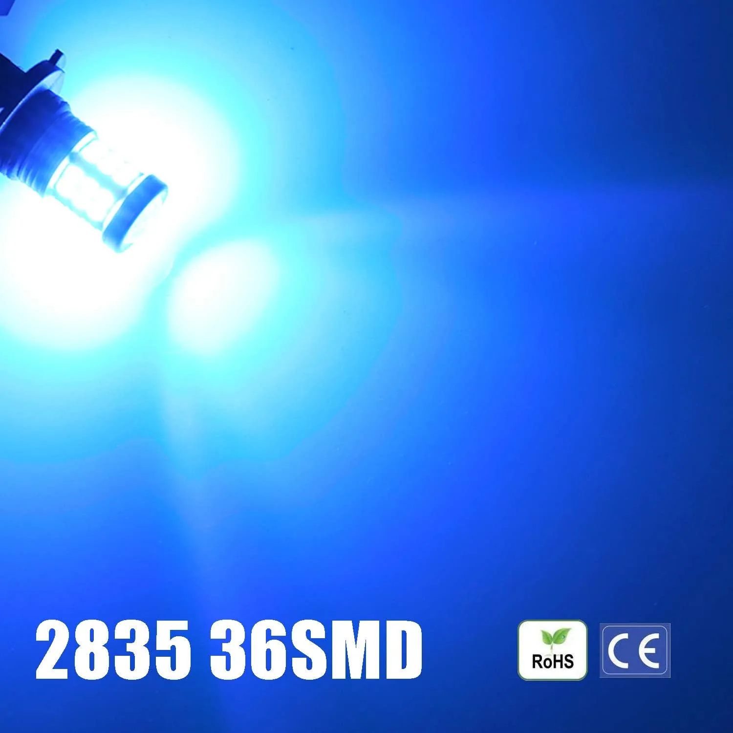 Super Bright 3000lm H8 H11 LED Fog Lights Bulbs DRL High Power 3030 Chips with Projector Lens Replacement for Cars Trucks, Ice Blue