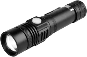 Super Bright Led Flashlight USB Led Torch T6/L2/V6 Power Tips Zoomable Bicycle Light Rechargeable (Color : T6-4000 Lumens) (L2)