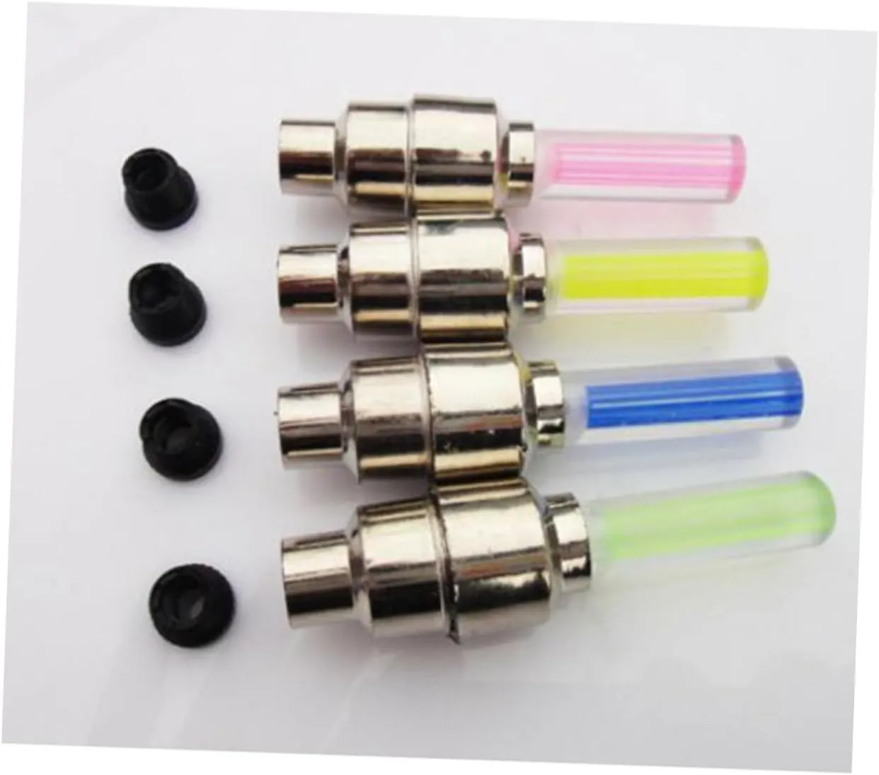 SUPVOX 16 Pcs Valve Light Tires Accessories Bike LED Wheel Lights Glow Sticks Bicycle Accessories LED Bike