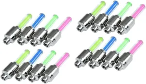 SUPVOX 16 Pcs Valve Light Tires Accessories Bike LED Wheel Lights Glow Sticks Bicycle Accessories LED Bike