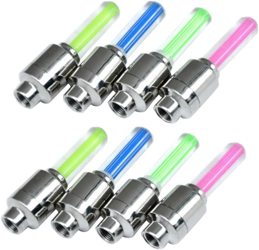 SUPVOX 16 Pcs Valve Light Tires Accessories Bike LED Wheel Lights Glow Sticks Bicycle Accessories LED Bike