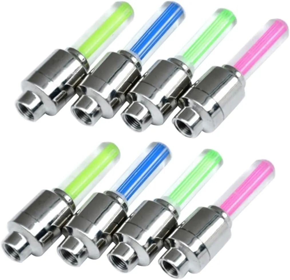 SUPVOX 16 Pcs Valve Light Tires Accessories Bike LED Wheel Lights Glow Sticks Bicycle Accessories LED Bike