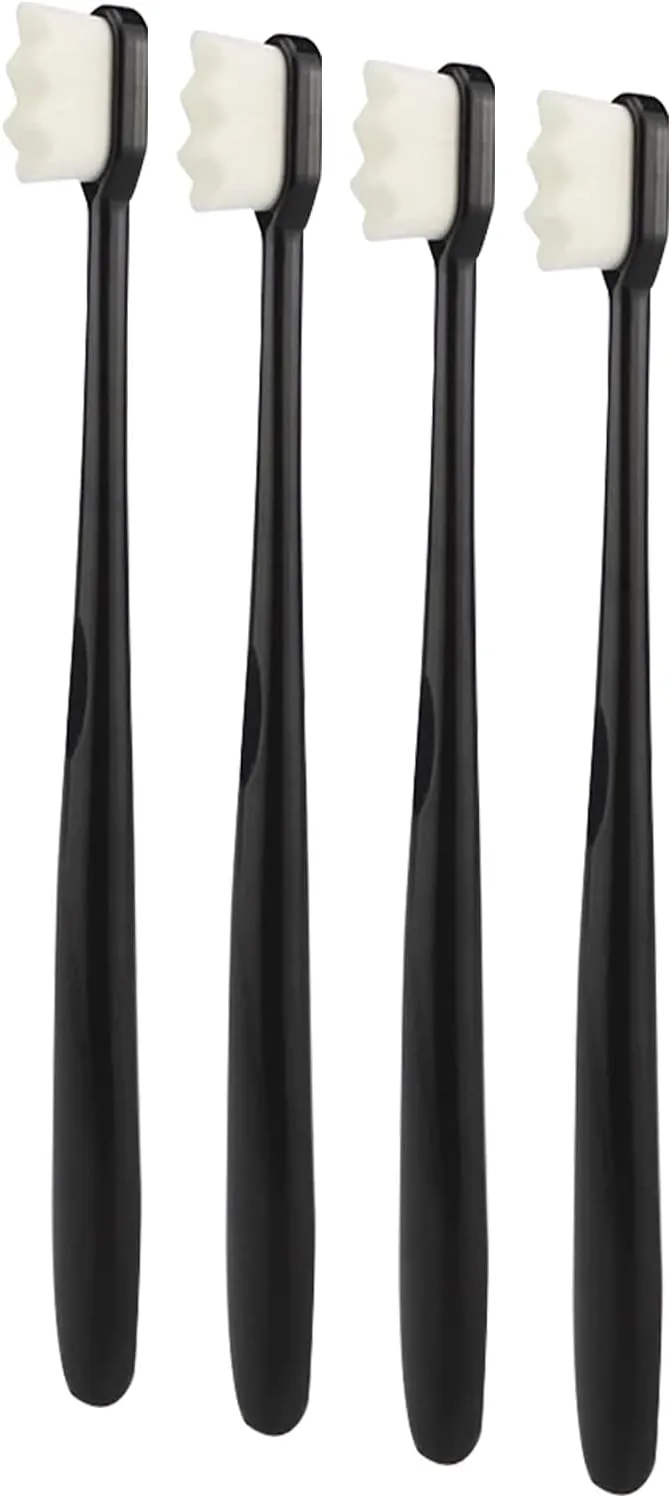 Swissklip Extra Soft Toothbrush for Sensitive Gums & Teeth I Nano Toothbrush with 12000  Micro, Nano Bristles I Advanced Tooth Cleaning Solution I Suitable for All Age Group (4)