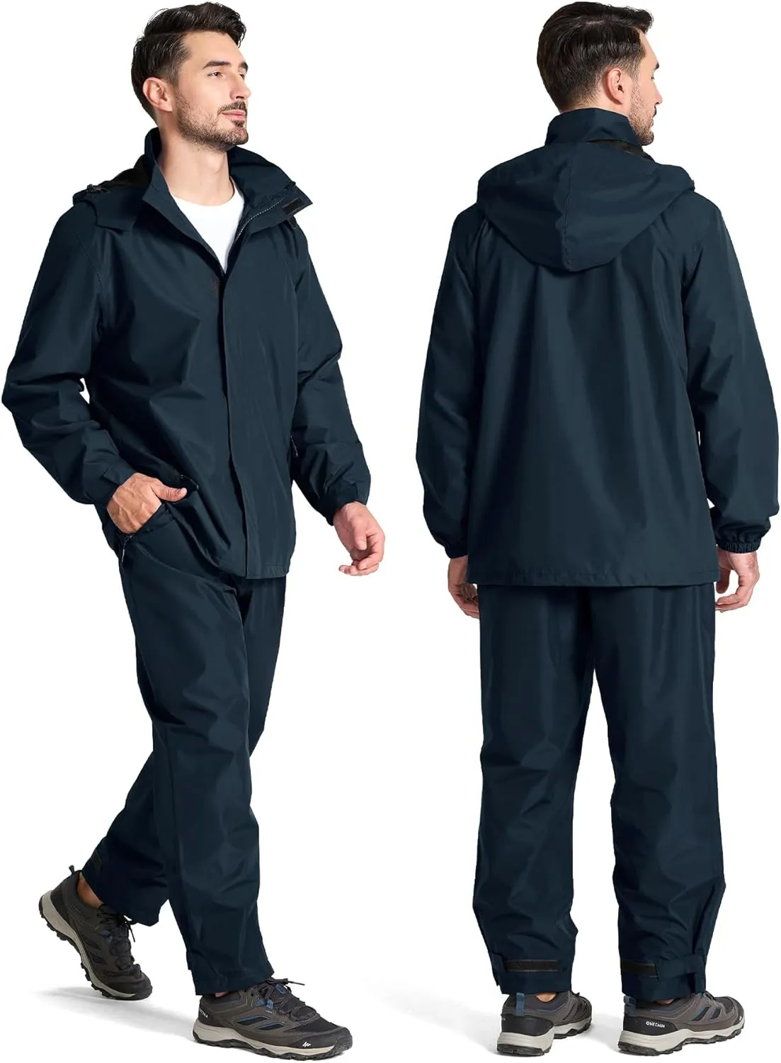SWISSWELL Golf Rain Gear Suit for Men Waterproof Lightweight Windbreaker Rain Jacket and Pants Breathable for Golf Ourdoors