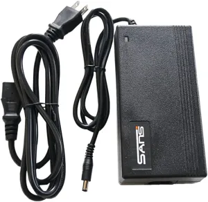 Syvrac 48-54.6V 2A Electric Bike Charger for 48V Lithium Battery Input Voltage AC120V(DC2.1MM Jack Connector)