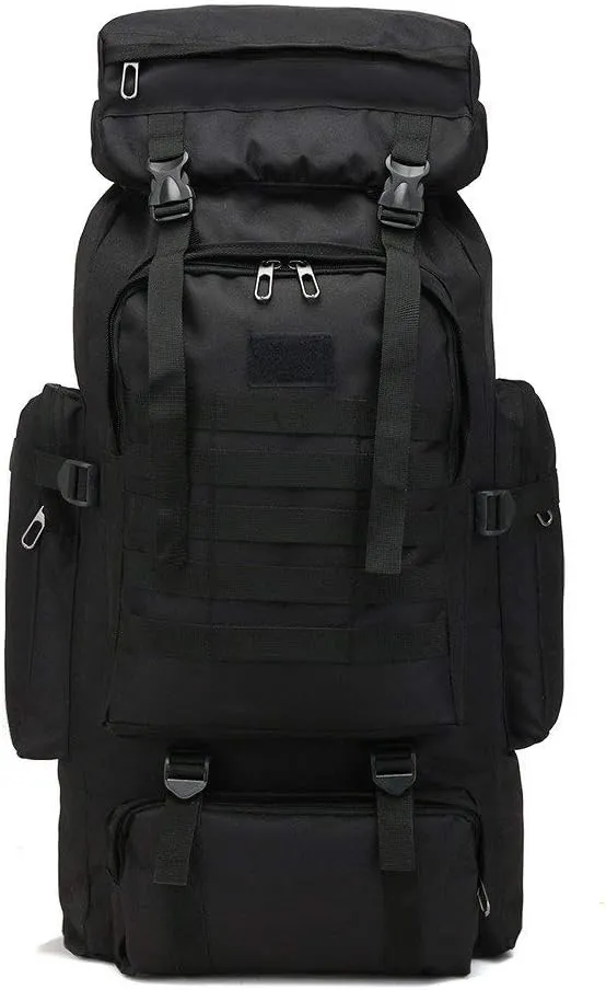 Tactical Military Molle Backpack 65L 900D Oxford Waterproof Internal-Frame Hiking Camping Backpack Sports Bag With Rain Cover