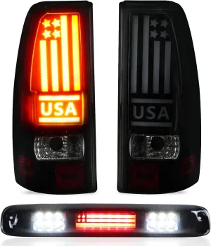 Tail Light   3rd Third Brake Cargo Lamp for Chevy Silverado 1500 2500 1999-2002, Silverado 1500 2500 HD 2001-2002, GMC Sierra 1500 2500 1999-2003, Sierra 1500 2500 HD 2001-2003 High Mount Stop Light