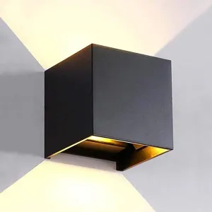 TAIYH Modern LED Wall Lamp - Wall Washer 12V, Adjustable Beam Angle Design, IP65 Waterproof Outdoor/Indoor Light for Hallway Living Room, Warm Light