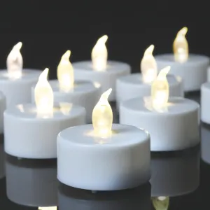 Tea Light, 100 Pack Flameless LED Tea Lights Candles Flickering red 200  Hours Battery-Powered Tealight Candle. Ideal for Party, Wedding, Birthday, Gifts and Home Decoration