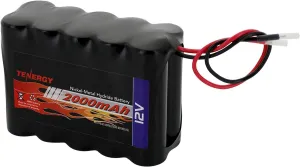 Tenergy NiMH Battery Pack 12V 2000mAh High Capacity Rechargeable Battery w/Bare Leads Replacement Battery Pack for DIY, Medical Equipments, LED Light Kit, RC Models, Portable 12V DC Devices and More